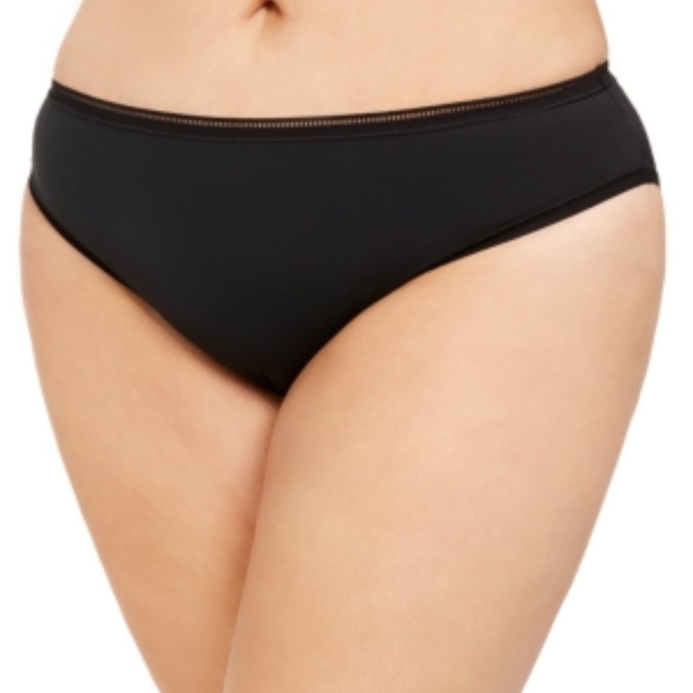 𝅺calvin Klein Plus Size Seductive Comfort Bikini Underwear, Black 1X
